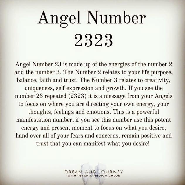 What Does the Angel Number 2323 Mean